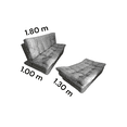 thumbnail image 2 of Sofa Cama Canoa Gris, 2 of 2