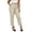 Khaki, variant on Nfurl Work Casual Pants for Women High Waisted Pleated Slacks Trousers Business Office Cropped Dress Pants with Pockets Blue,XXL