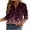 Wine, variant on felwors Button Down Shirt for Women 3/4 Sleeve Blouses Floral Printed Tops Business Casual Work Outfits (White, L)