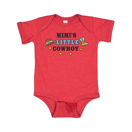 

Inktastic Mimis Little Cowboy with Cowboy Hat and Boots Gift Baby Boy Bodysuit