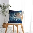 thumbnail image 5 of Pofeuu White Jellyfish Dansing in the Ocean Print Double-sided plush pillowcase Square Throw Pillow Covers Pillows Cover for Living Room Bedroom Sofa Couch Cushion Cover（No pillow core）-20"x20", 5 of 7