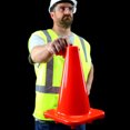 thumbnail image 3 of Hyper Tough Orange Synthetic Rubber Safety Cone, 12 inches, 1 Cone, 3 of 9