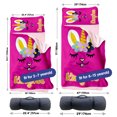 thumbnail image 6 of KAINSY Personalized Toddler Sleeping Mat for Preschool, Slumber Bag with Pillow and Blanket, Custom Name Daycare Nap Mat for Kids, Rose Red Sleep Mat for Kindergarten Girls, 6 of 8