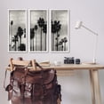 thumbnail image 2 of Stupell Industries Tropical Palm Trees Silhouette Monochrome Vintage Style Graphic Art White Framed Art Print Wall Art, Set of 3, Design by Kate Bennett, 2 of 8