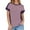 Purple, variant on fatyb Striped Tshirts for Women Crew Neck Short Sleeve Tees Tops Casual Loose Womens Summer T-Shirts
