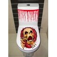 thumbnail image 2 of Paquete de 2 fundas para asiento de inodoro de Halloween, calcomanía 3D de terror para decoración del hogar con temática de Halloween (calavera y manos sangrientas), pegatina decorativa de pared para, 2 of 5