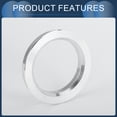 thumbnail image 6 of Unique Bargains Hub Centric Rings, 54.1mm ID to 72.6mm OD Vehicle Wheel Hubrings Aluminum Alloy, 4 Pcs, 6 of 6