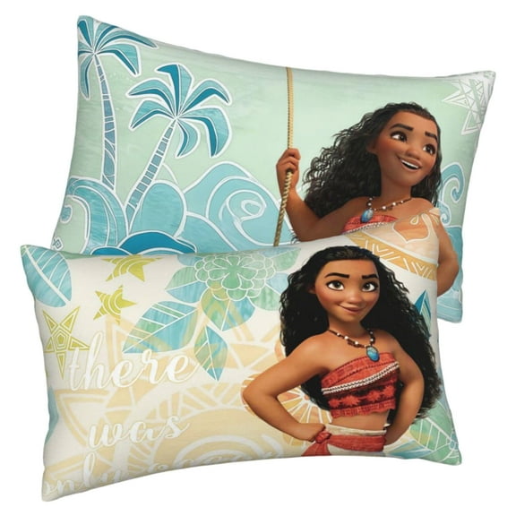 1PCS For Moana Cartoon Themed Character Pillowcases, 20x30 Inch Double-Sided Design Pillow Cases with Hidden Zipper, Soft Breathable Fabric for Lounge Decor and Comfort Pillowcases