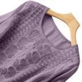 thumbnail image 6 of Womens Short Sleeve Tops Fashionable Casual Solid Color Pleated Cotton and Linen Tops Shirts and T Shirts, 6 of 6