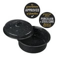 thumbnail image 2 of Granite Ware 3 lb. Capacity Covered Round Roaster, Speckled Black Enamel on Steel, 2 of 6