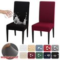 thumbnail image 2 of Impermeable Funda Elástica para Silla para Comedor, Cocina, Boda, Hotel, Banquete, Restaurante, Antisuciedad, Todo Incluido, Funda de Asiento de Color Sólido para Cuatro Estaciones, 2 of 4