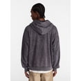 thumbnail image 4 of No Boundaries Zip Up Oversized Hoodie with Applique Detail, Men's and Big Men's XS-3XL, 4 of 7