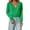 Green, variant on Cropped Cardigan for Women V-Neck Short Button Down Knit Sweater with Scallop Collar Lightweight Comfortable Casual Loose Fit Spring Fall Layering Top Z01_Green,XXL