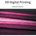 thumbnail image 3 of Pink Striped Shower Curtain, Hot Pink Neon Pink Cute Shower Curtain Set with 12 Hooks, Abstract Mosaic Glass Texture and Dark Stripe Art Waterproof Fabric Bathroom Decor, 72" W x 72" L, 3 of 6