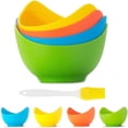 thumbnail image 1 of Nonstick Silicone Egg Poacher Cups, Microwave Suitable For Fast Cooking, Space-Saving Stackable For Small Kitchens Or Dorm Rooms, 1 of 5