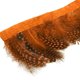 thumbnail image 3 of Adorno de sombrerería de sombrero de adorno de flecos de plumas de pollo teñido de 2 yardas / 1,8 M naranja, 3 of 7