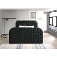 thumbnail image 6 of Acme Kana Eastern King Bed w/LED, Fireplace & TV Cabinet Black Upholstery Velvet, 6 of 7