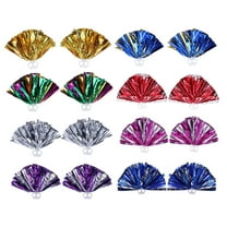 FONDOTIN Cheerleading Poms Set for Cheering Supplies in Blue and Gold 2Pcs 30cm