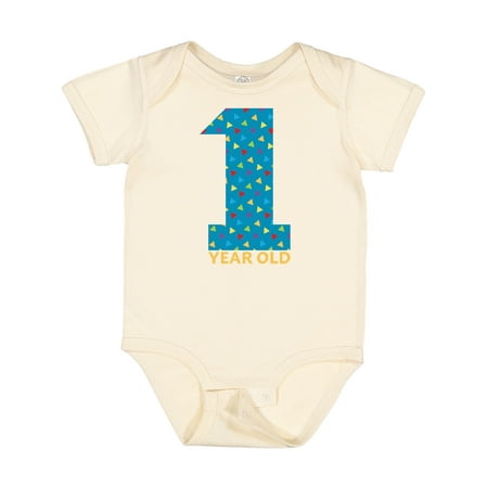

Inktastic First Birthday-1 Year Old Gift Baby Boy or Baby Girl Bodysuit