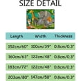 thumbnail image 3 of Crawling Indoor Carpet Play Mat Cartoon Tropic Safari Animals for Living Room Bedroom Educational Nursery Floor Mat Area Rugs 60x39in, 3 of 6