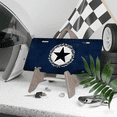 thumbnail image 3 of 1 Pcs 2D Flat License Plate Covers & Frames, Flag with Black For Decorative Front, Waterproof For Decoration Aluminum License Plate Covers & Frames Cover For Men Women, 12" X 6", 3 of 6