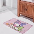 thumbnail image 3 of Kuromi And My Melody Bathroom Rugs, Extra Soft And Absorbent Bath Mat, Non-Slip, Machine Washable, Quick Dry Shaggy Bath Carpet for Bathroom Floor, Tub, Shower, 3 of 8