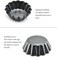 thumbnail image 4 of Naiovety 8x moldes para tarta de huevo reutilizables de amplia aplicación, color negro, para una cocina versátil, fácil de almacenar, sartén Herramientas y accesorios para hornear, 4 of 6