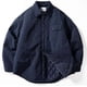 thumbnail image 2 of Chaqueta acolchada de algodón para hombre, resistente al viento, impermeable, cálida, holgada, informal, de invierno, gris, negro y azul marino., 2 of 4
