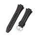 thumbnail image 1 of Leather Watch Band Compatible with Seiko Sportura SNL029P2 SNL021P1 SNA595P2 SNL017P1 - Black Orange Steel K2 Strap Ref 5072, 1 of 4