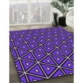 thumbnail image 2 of Ahgly Company Indoor Rectangle Patterned Indigo Purple Area Rugs, 8' x 10', 2 of 6