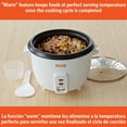 thumbnail image 6 of IMUSA 3cup Electric Rice Cooker, White, 6 of 10