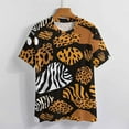 thumbnail image 3 of Animal Print Patterns Women's Short Sleeve T-Shirt Crew Neck Casual Summer Trendy Loose Fit Tops, 3 of 6