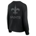 thumbnail image 3 of Women's Fanatics  Black New Orleans Saints Elements Pullover Sweatshirt, 3 of 7