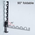 thumbnail image 4 of Dryer Rack Folding Wall Mount Clothes Hanger Laundry Room Hanger, 4 of 4