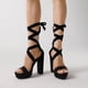 thumbnail image 5 of Tacones Plataforma DREAM PAIRS Altos con Bloque Grueso para Mujer Negro, 5 of 8