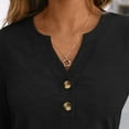 thumbnail image 6 of SUNBS Henley Blouses for Women Long Sleeve Shirts Fall Fashion Dressy Casual Tops Cute Work Outfits Clothes, 6 of 9