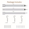 thumbnail image 7 of Widyana Silver Curtain Rods for Windows 5/8" Diameter 30 to 84 inches with Adjustable Brackets, 7 of 7