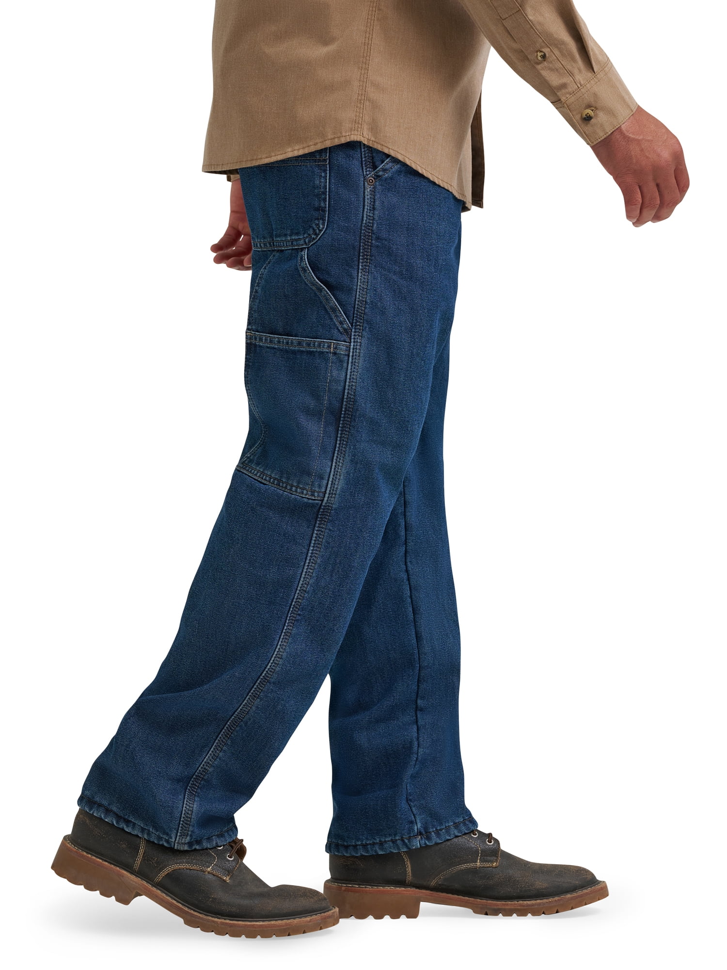 Wrangler Men's and Big Men's Relaxed Fit Fleece Lined Cargo Pant