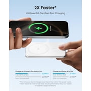 Anker Nano Power Bank, Ultra-Slim 5,000mAh Magnetic Wireless Charging Battery, Qi2 Certified 15W Max MagSafe-Compatible Portable Charger, Ergonomic Design, Compatible for iPhone Air/17/16 Series