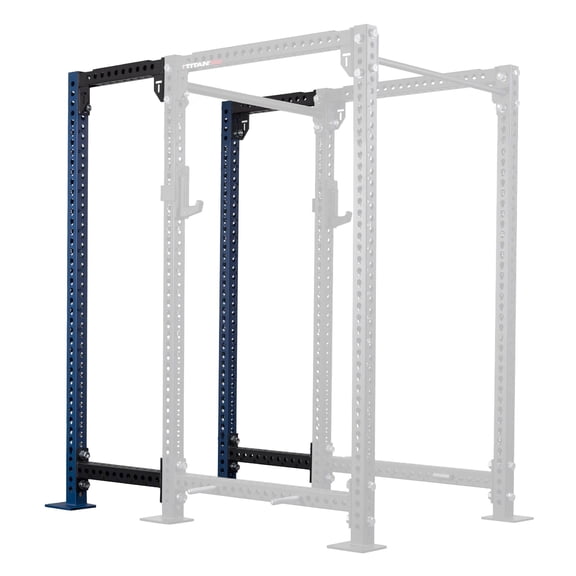 Titan Fitness TITAN Series 90" Bolt-Down Navy 24" Power Rack Extension Kit, Rackable 2000 LB Capacity, Weightlifting and Strength Training