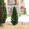 thumbnail image 2 of Raindrops Plastic Model Trees for Decor Use with Realistic Green Leaves and Trunk 8pcs Variety in Sizes, 2 of 8