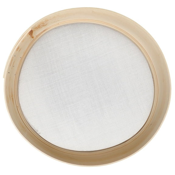 WEUVEB Portable Wooden Flour Sieve with Frame and Fine Mesh Filter