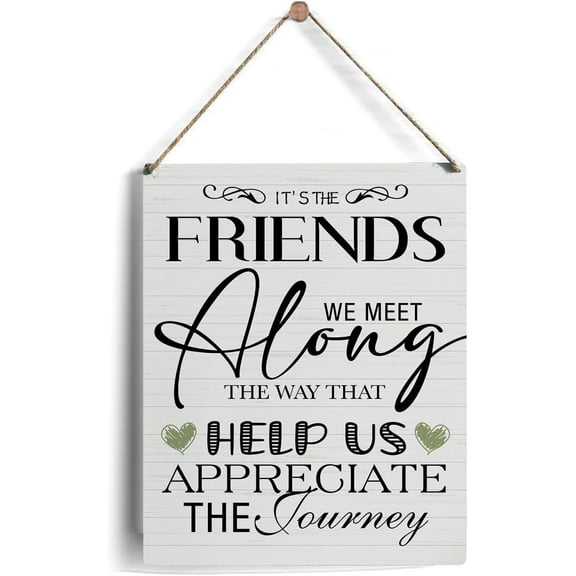 8x10 Inch Inspirational Wall Decor Friendship Gifts Country Home Decor Farmhouse Wall Hanging Decor For Living Room Bedroom Bathroom Decorative Wood Sign For Front Door