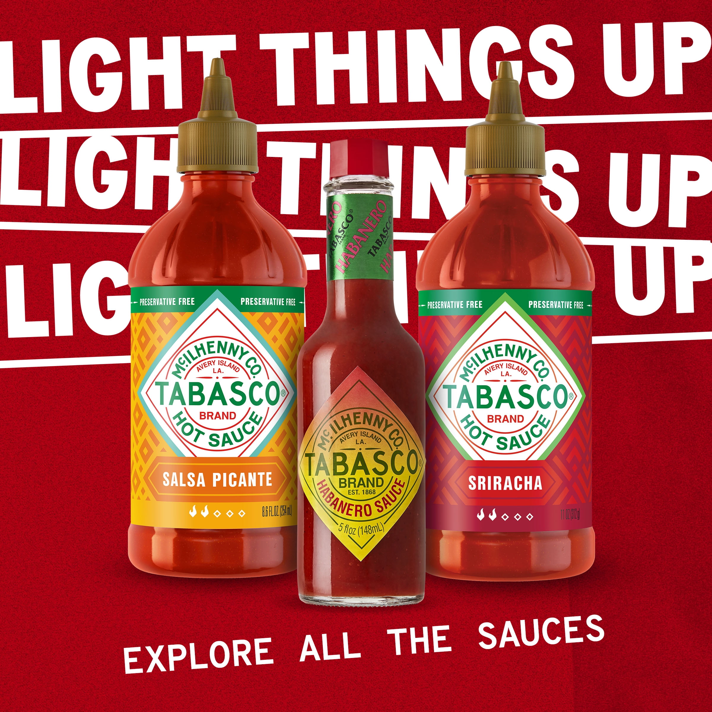 Tabasco Variety Pack with Gluten-Free Flavors