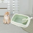 thumbnail image 6 of Cat Litter Box Open Top Kitty Litter Box Tray Potty Toilet for Small Medium Cats, 6 of 8