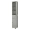 thumbnail image 4 of Tcbosik 66.9" Tall Bathroom Cabinet, Slim Storage Cabinet with Drawer and Adjustable Shelves, Modern Cabinet with Door for Small Space, Living Room, Kitchen, Grey, 4 of 10