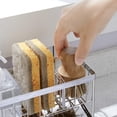 thumbnail image 7 of Stainless Steel Sink Rack Soap Dispenser Holder Dishcloth Holder Sponge Container with Drain Pan Sink Organizer for Desktop Kitchen Supplies, 7 of 7
