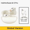 thumbnail image 3 of Versión global realme Buds Air 5 Pro TWS Auriculares 50dB Cancelación activa de ruido LDAC Bluetooth 5.3 Auriculares inalámbricos HiFi, 3 of 5