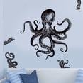 thumbnail image 2 of Adhesivos de pared de PVC con forma de pulpo, papel pintado extraíble de 30 x 90 cm, 2 of 3