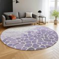 thumbnail image 6 of Addison Rugs Mayfield Premium Machine Washable Transitional Geometric Purple Round Rug, 8' x 8', 6 of 6